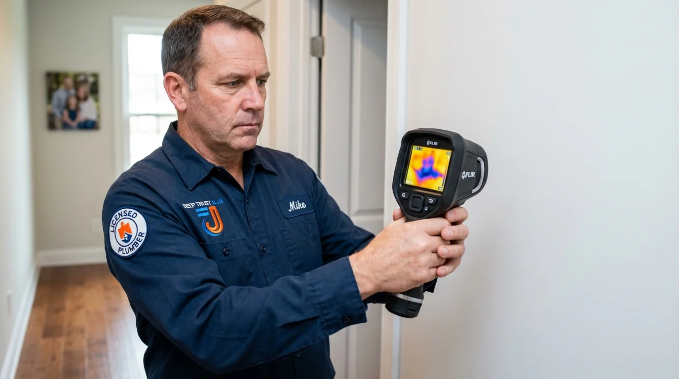 Thermal imaging leak detection by Johns Plumbing LLC in Fanwood